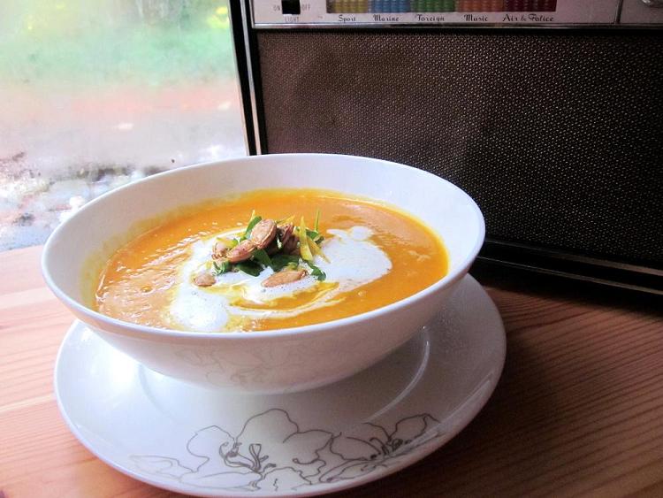 Roasted Squash Soup with harvest Gremolata